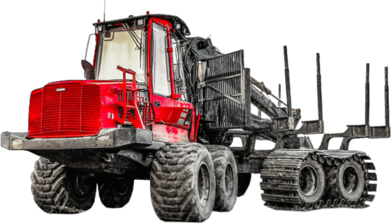 Forwarder ilma taustata